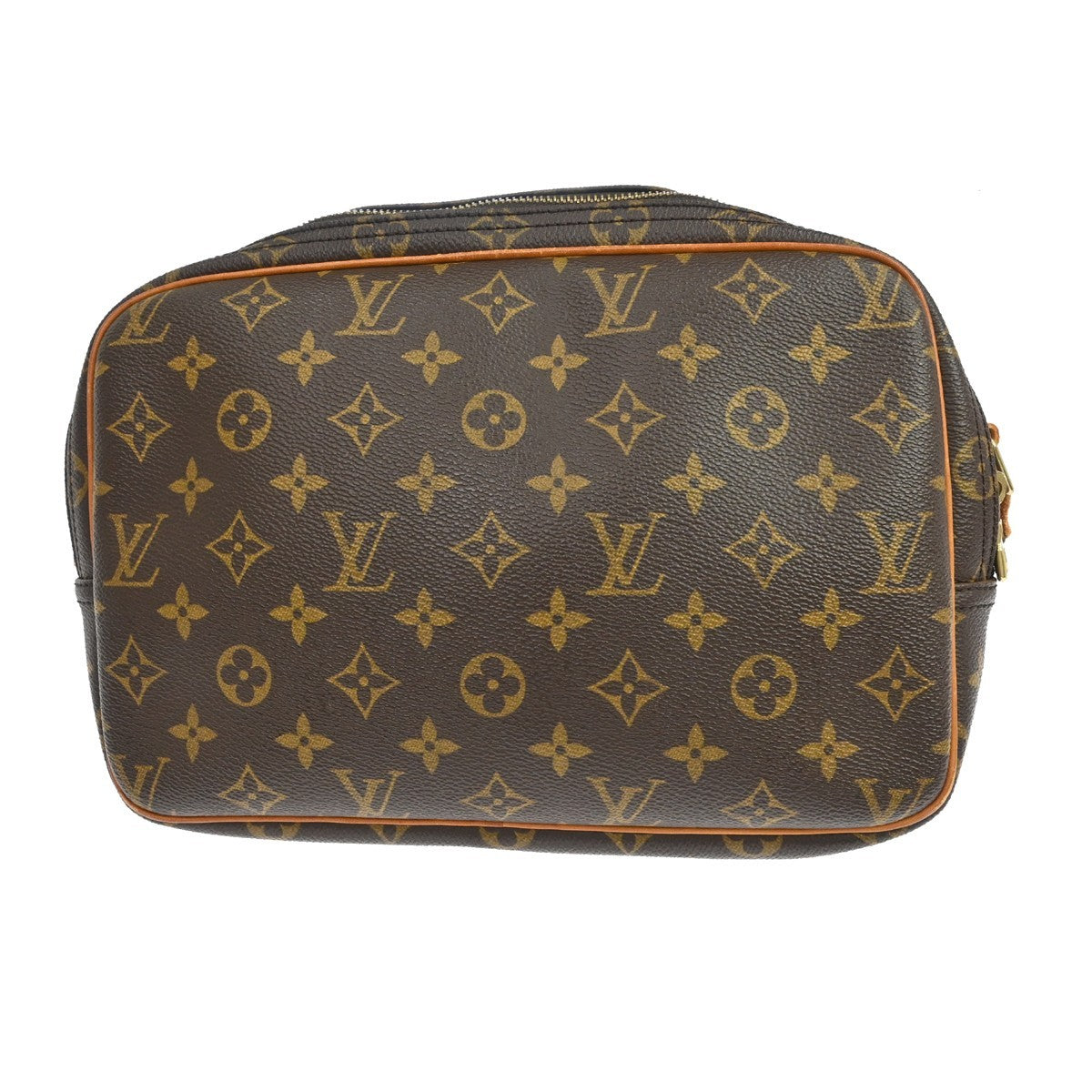 Louis Vuitton Reporter Monogram, Brown, Canvas, Shoulder Bag