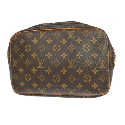 Louis Vuitton Reporter Monogram, Brown, Canvas, Shoulder Bag