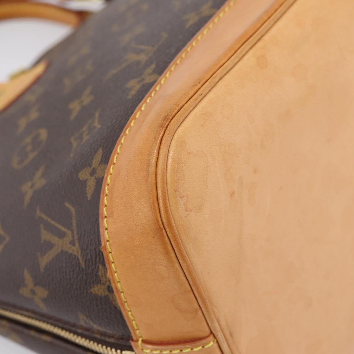Louis Vuitton Alma Monogram Canvas, Brown, Canvas, Handbag