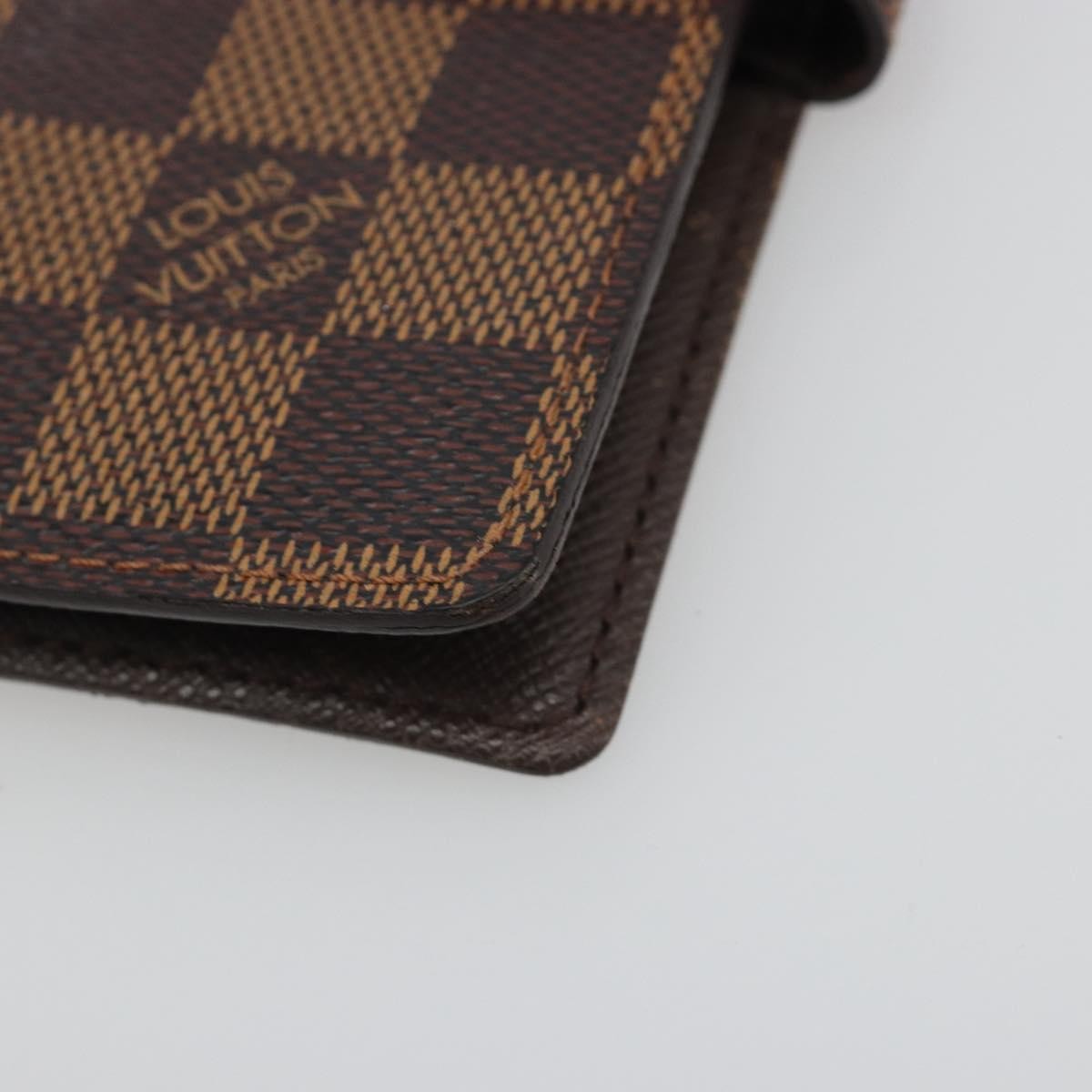 Louis Vuitton Ring Agenda Cover Damier, Brown, Canvas, Briefcase