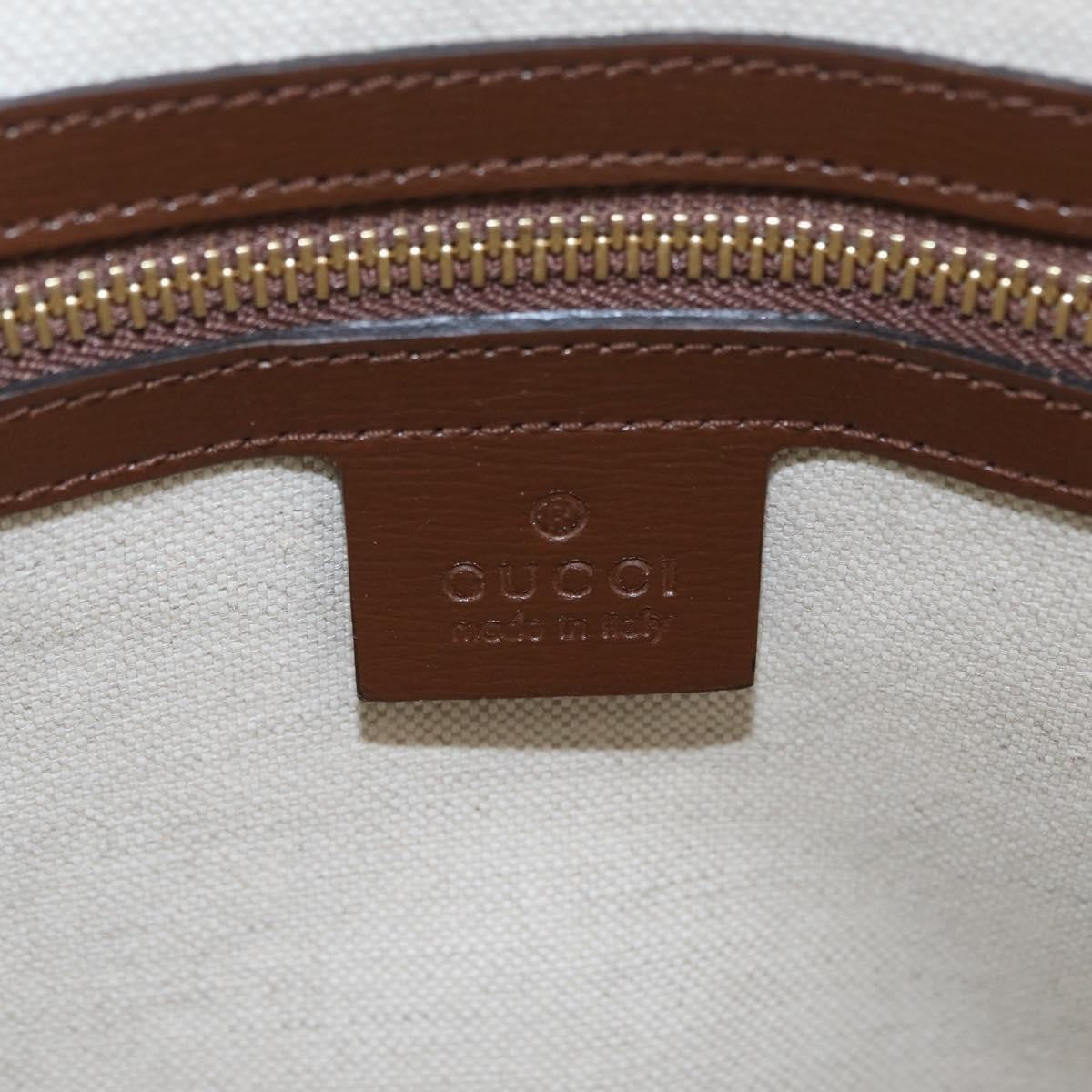 Gucci Horsebit 1955 Top Handle GG Coated Canvas with Leather, Beige, Canvas, Handbag