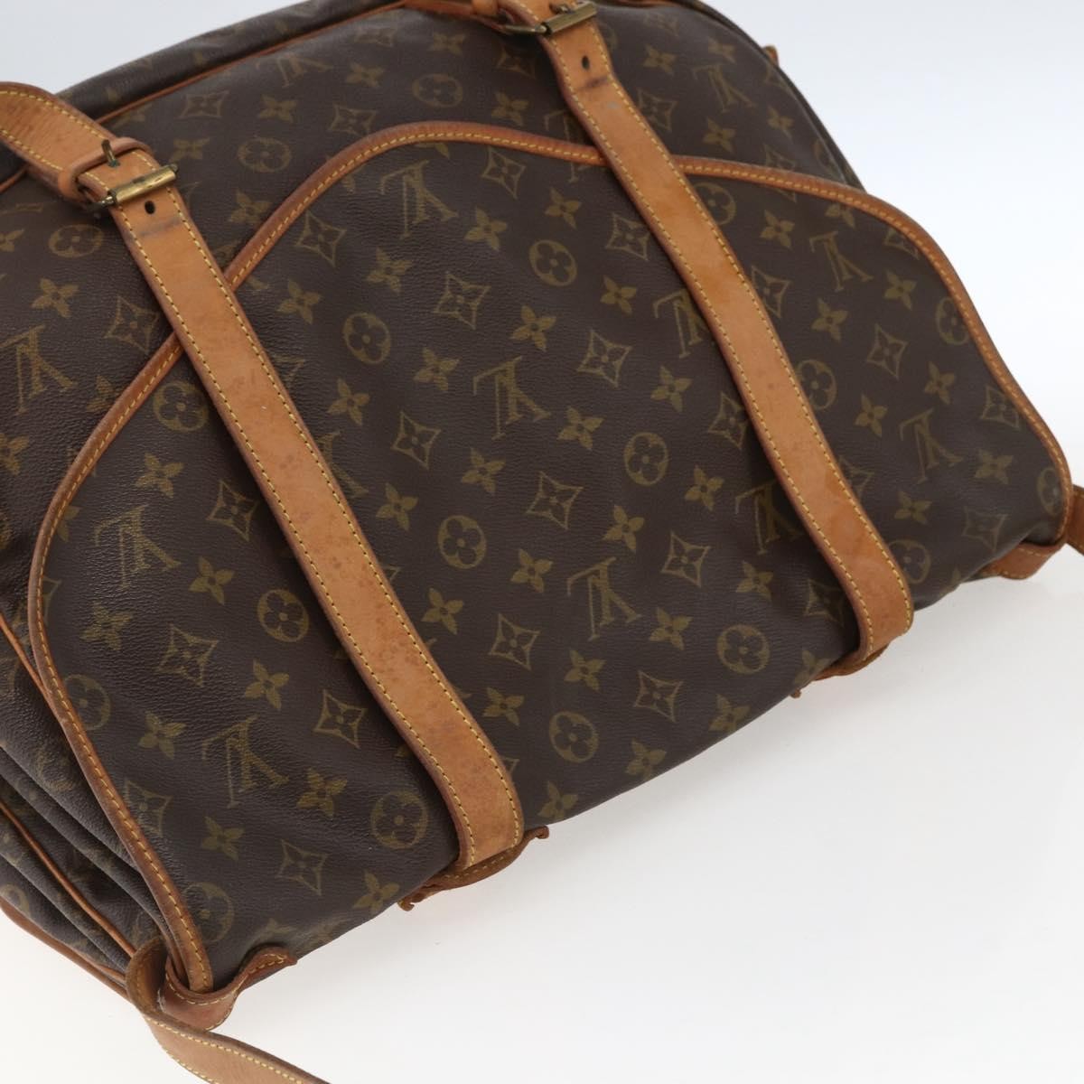 Louis Vuitton Saumur Monogram Canvas, Brown, Canvas, Shoulder Bag