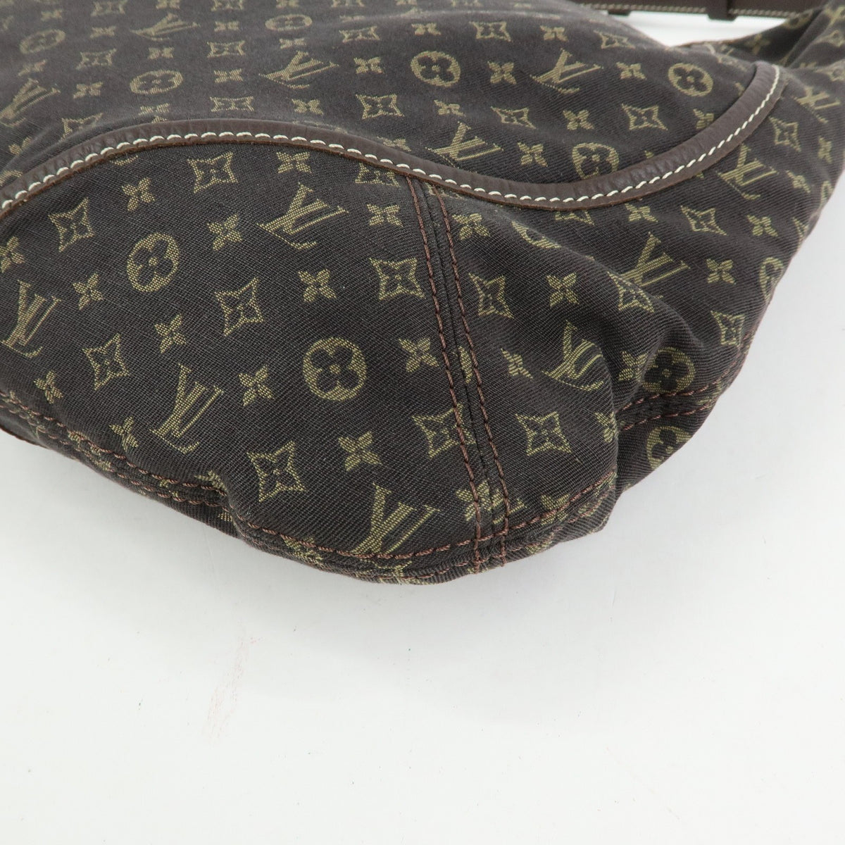 Louis Vuitton Manon Mini Lin, Brown, Canvas, Handbag
