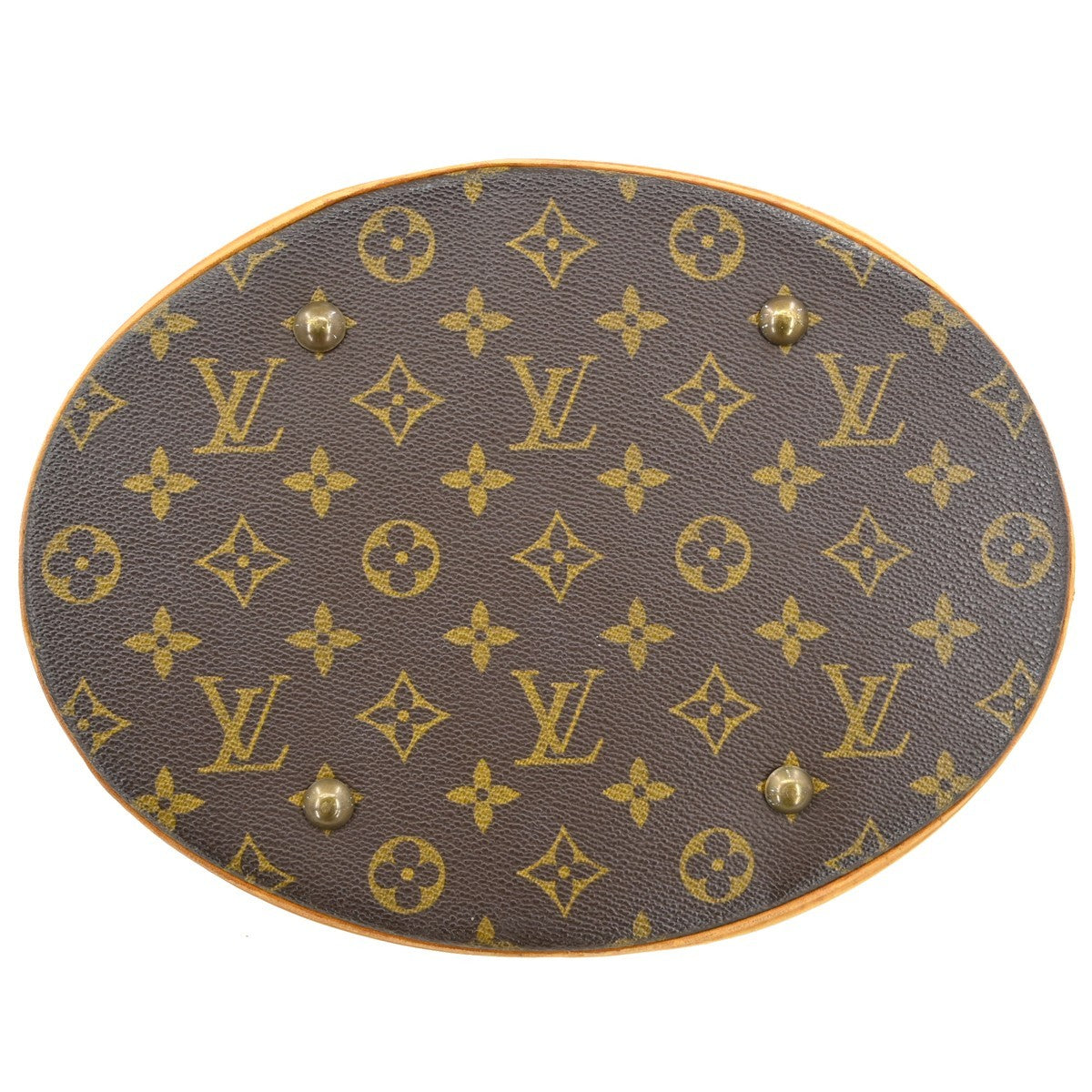 Louis Vuitton Bucket Monogram, Brown, Canvas, Handbag