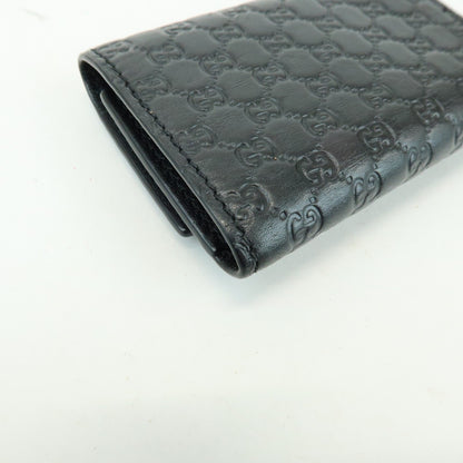 Gucci Flap Card Case Guccissima Leather, Black, Leather, Card Holder