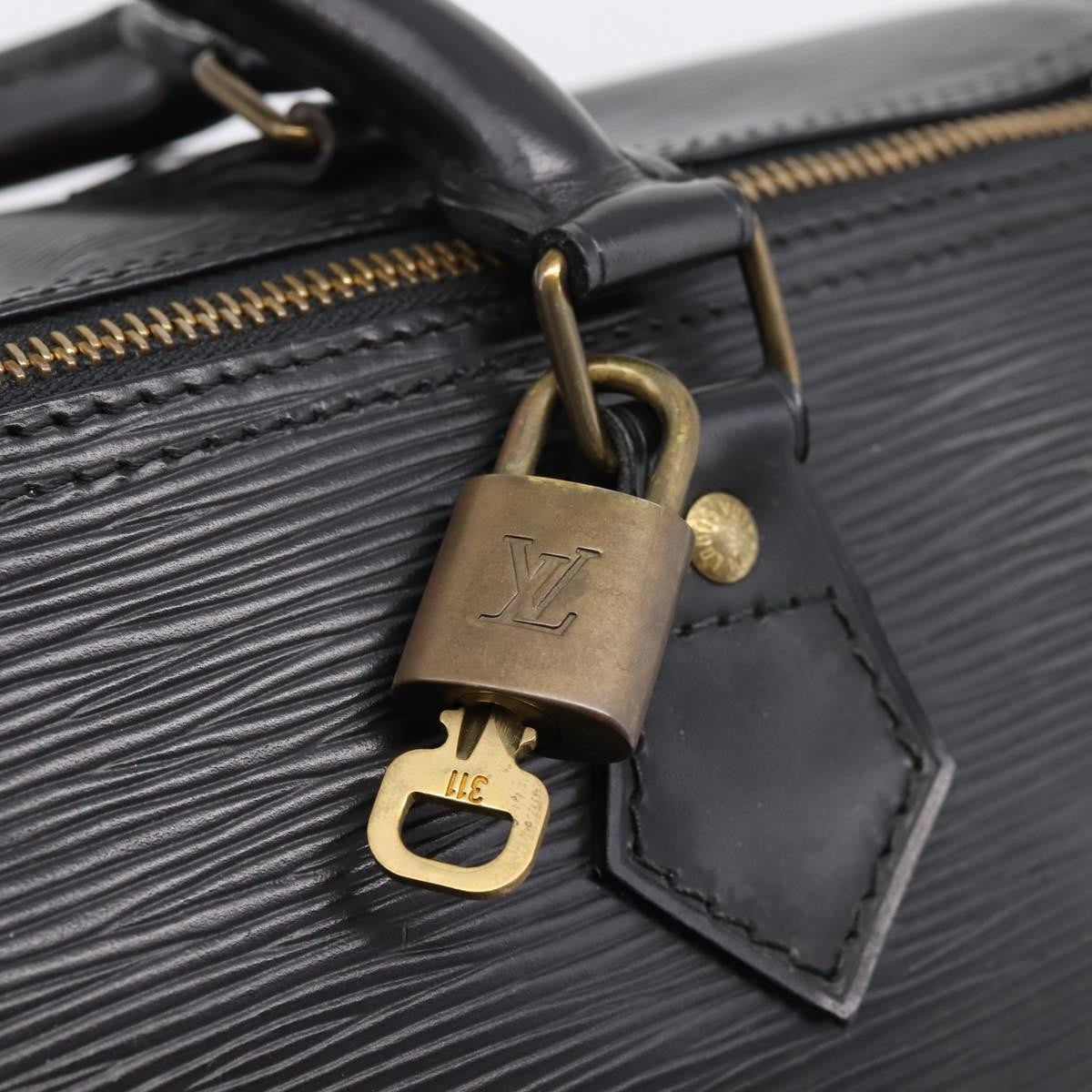 Louis Vuitton Speedy Epi Leather, Black, Leather, Handbag