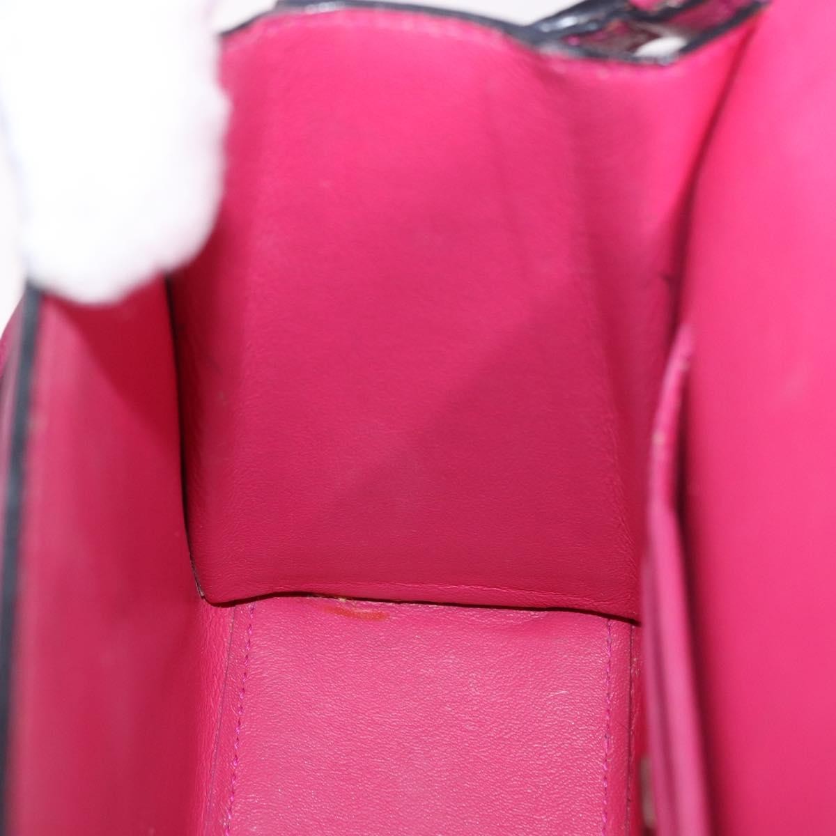 Salvatore Ferragamo Boxyz Top Handle Leather, Pink, Leather, Handbag