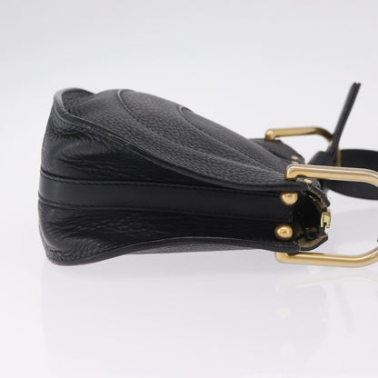 Chloe Hayley Hobo Leather, Black, Leather, Shoulder Bag