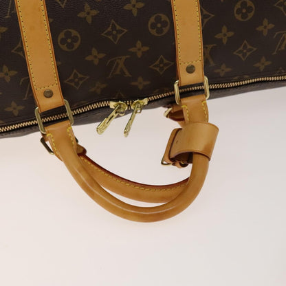 Louis Vuitton Keepall Bandouliere Bag Monogram Canvas, BROWN, CANVAS, Travel bag