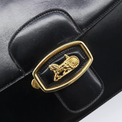 Celine Horse Carriage Leather, Black, Leather, Shoulder Bag