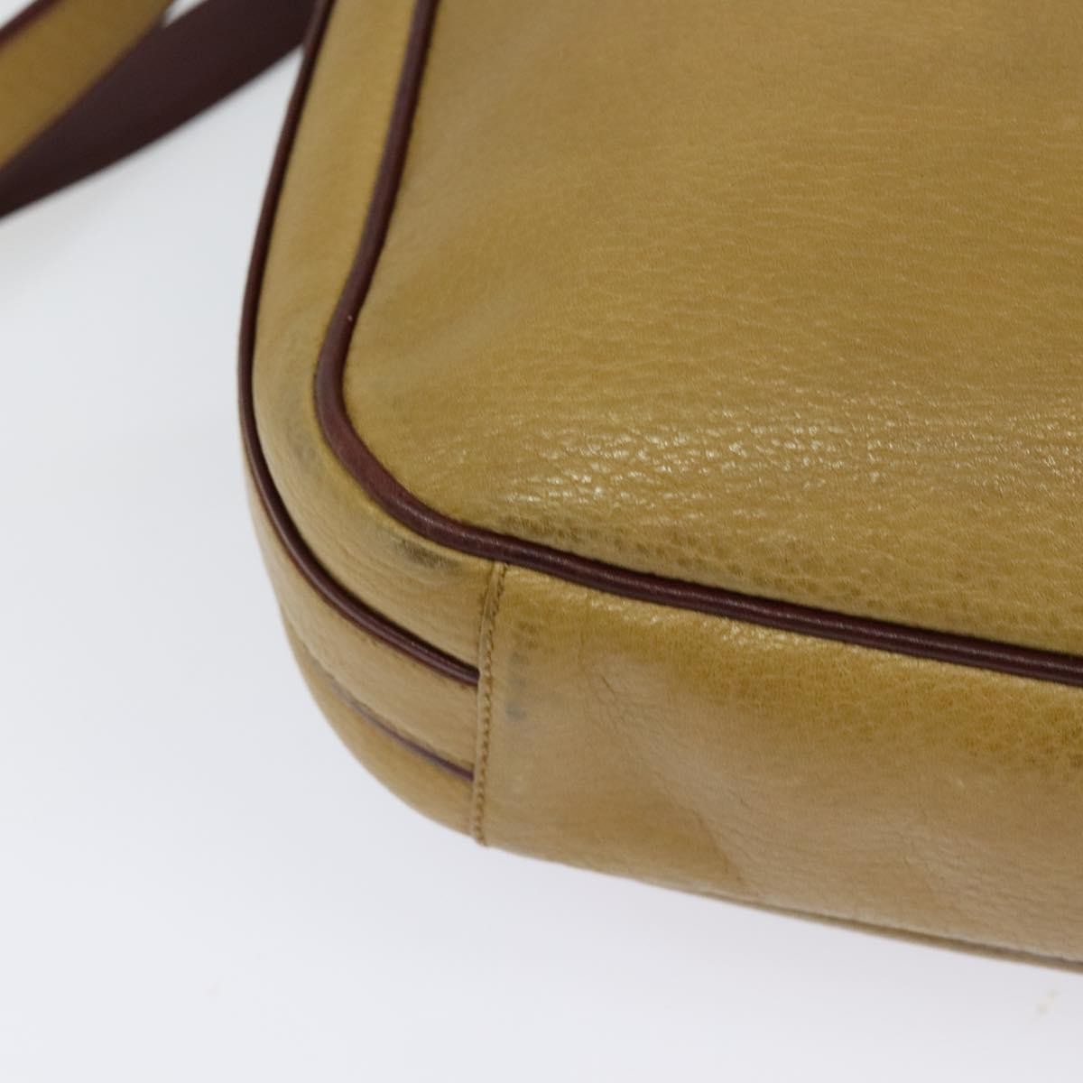 Cartier Tasseled Must de Cartier Leather, Yellow, Leather, Shoulder Bag