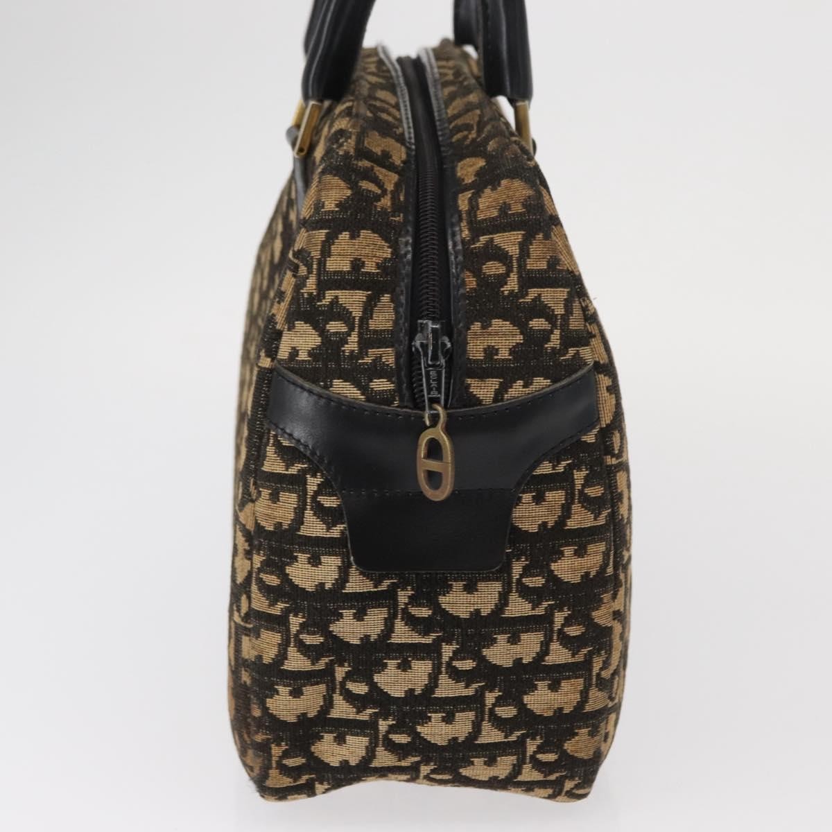 Christian Dior Vintage Trotter Romantique Boston Diorissimo Coated Canvas, Navy, Canvas, Shoulder Bag
