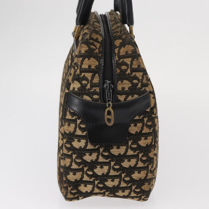 Christian Dior Vintage Trotter Romantique Boston Diorissimo Coated Canvas, Navy, Canvas, Shoulder Bag