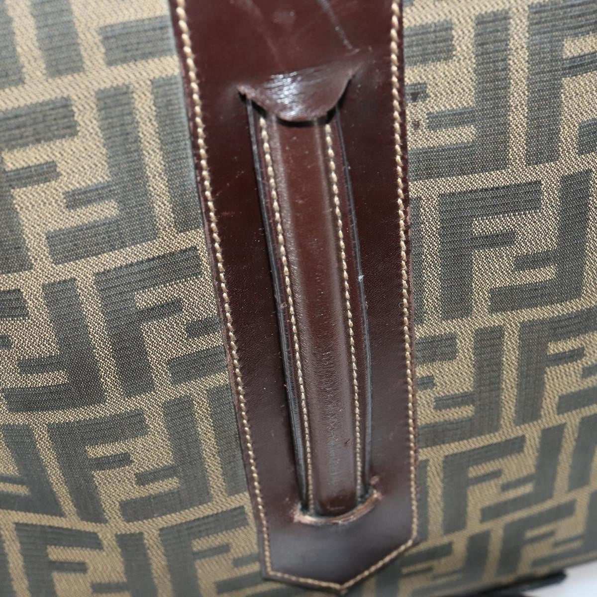 Fendi Vintage Rolling Suitcase Zucca Canvas, Brown, Canvas, Travel Bag