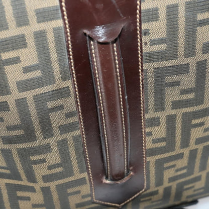 Fendi Vintage Rolling Suitcase Zucca Canvas, Brown, Canvas, Travel Bag