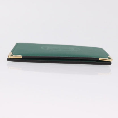 Cartier Coin Purse Must de Cartier Leather, Green, Leather, Wallet