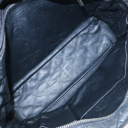 Chanel Shoulder Quilted Leather, Black, Calfskin, Shoulder Bag