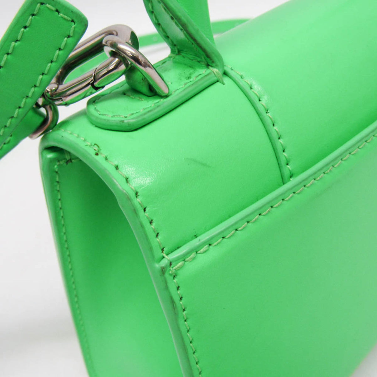 Balenciaga Graffiti Hourglass Top Handle Leather, Green, Leather, Handbag