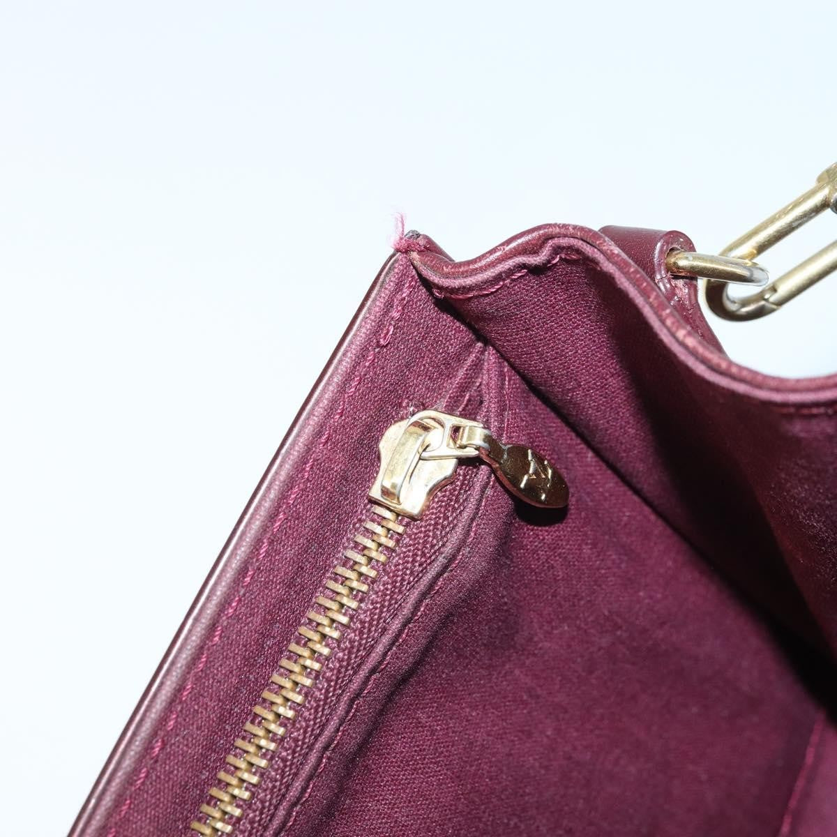 Louis Vuitton Rossmore Monogram Vernis, Burgundy, Patent Leather, Handbag