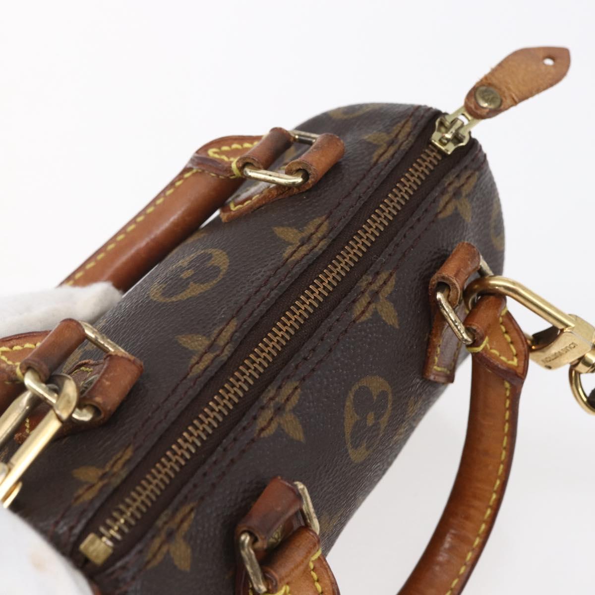 Louis Vuitton Speedy Mini HL Handbag Monogram Canvas, BROWN, CANVAS, Handbag