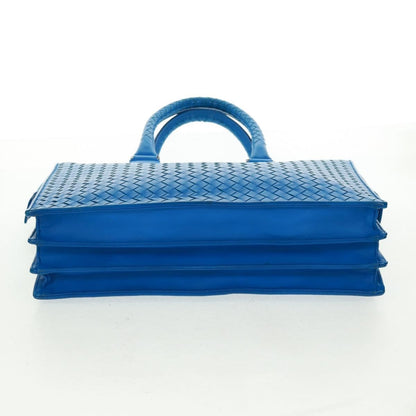 Bottega Veneta Top Zip Intrecciato Nappa, Blue, Leather, Briefcase