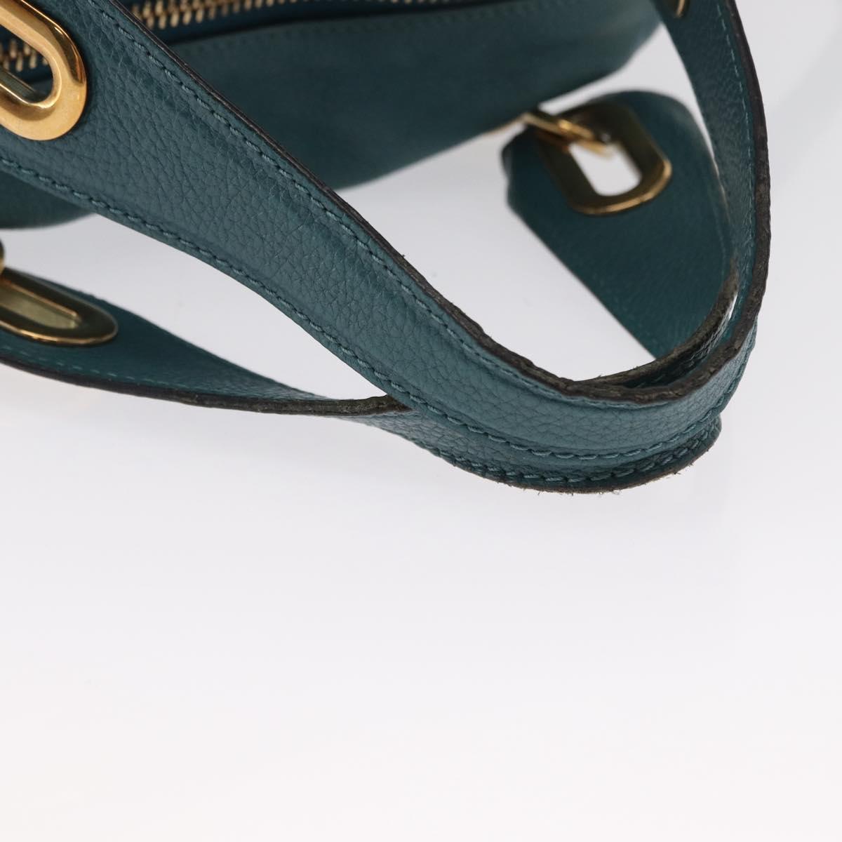 Chloe Paraty Top Handle Bag Leather, GREEN, LEATHER, Shoulder bag