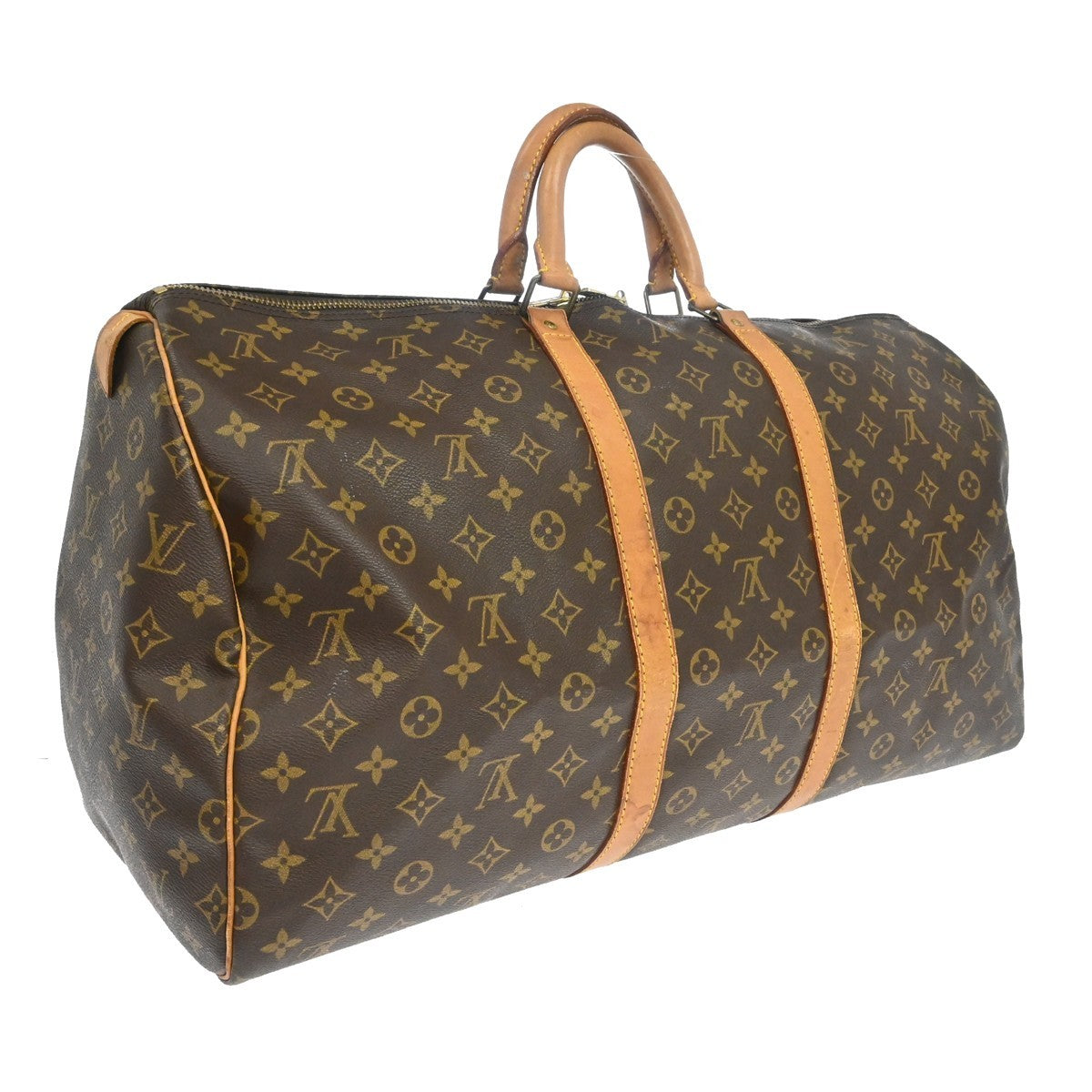 Louis Vuitton Keepall Monogram Canvas, Brown, Canvas, Travel Bag