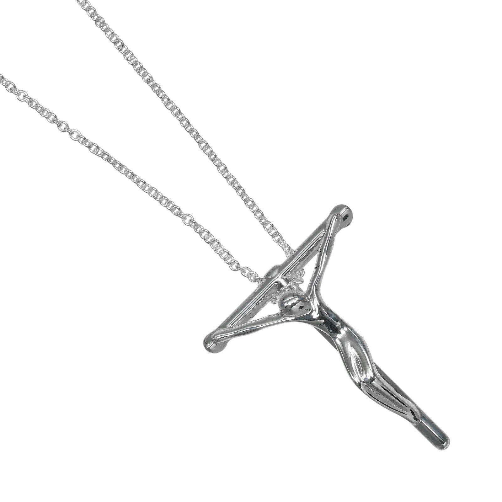 Tiffany & Co. Cross Pendant Silver, Silver, Silver, Necklace