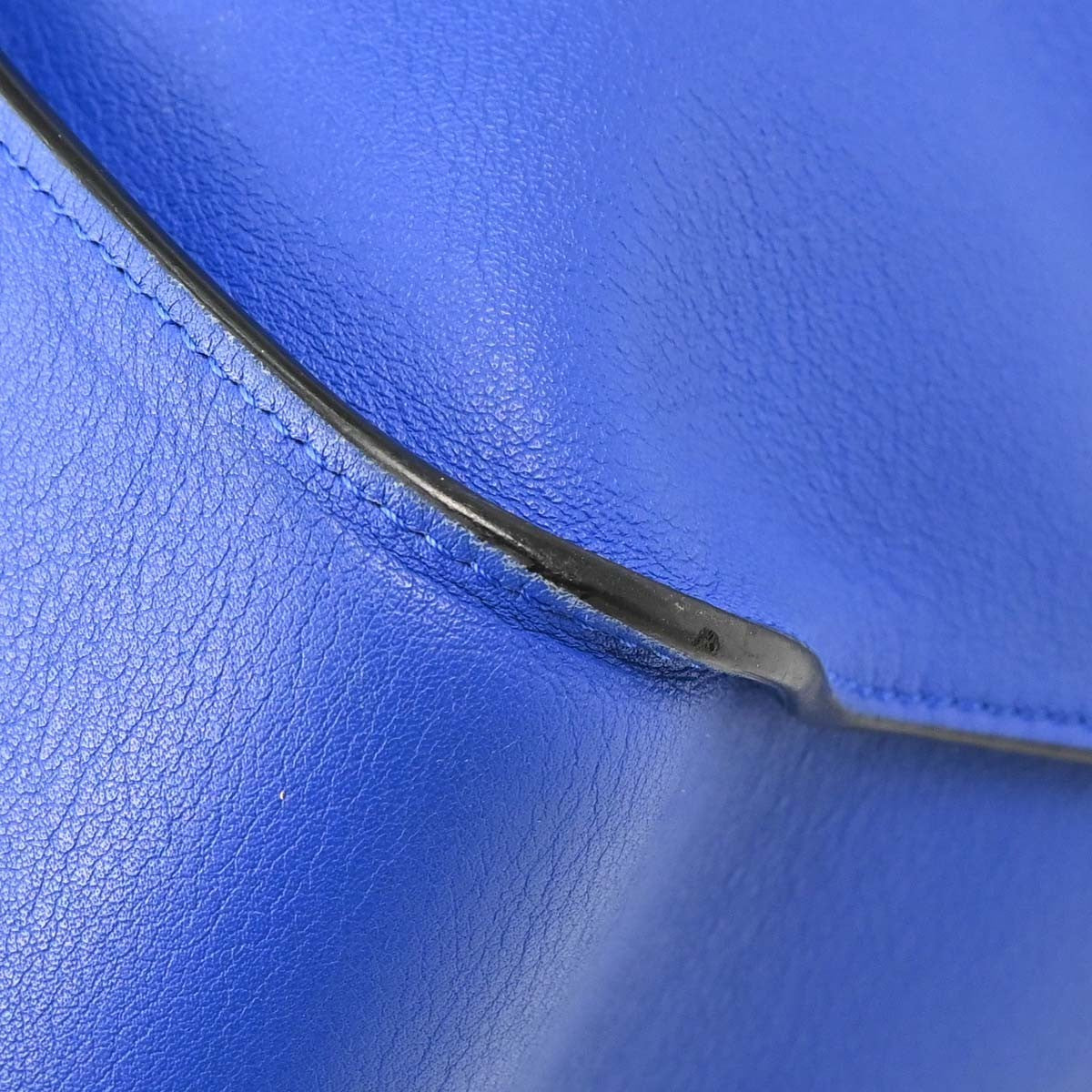 Loewe Hammock Leather, Blue, Leather, Handbag