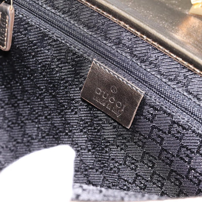Gucci Tiger Charm Leather, Gold, Leather, Shoulder Bag