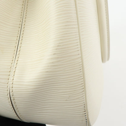 Louis Vuitton Passy Epi Leather, White, Leather, Tote Bag