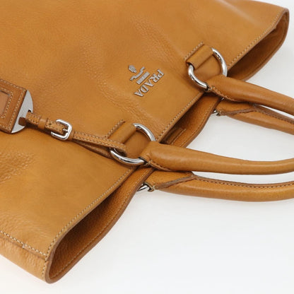 Prada Convertible Shopper Vitello Daino, Brown, Leather, Tote Bag