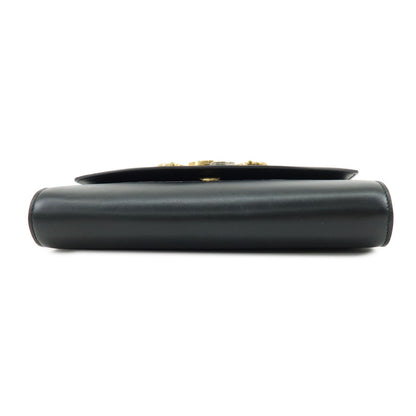 Gucci Zumi Leather, Black, Leather, Shoulder Bag