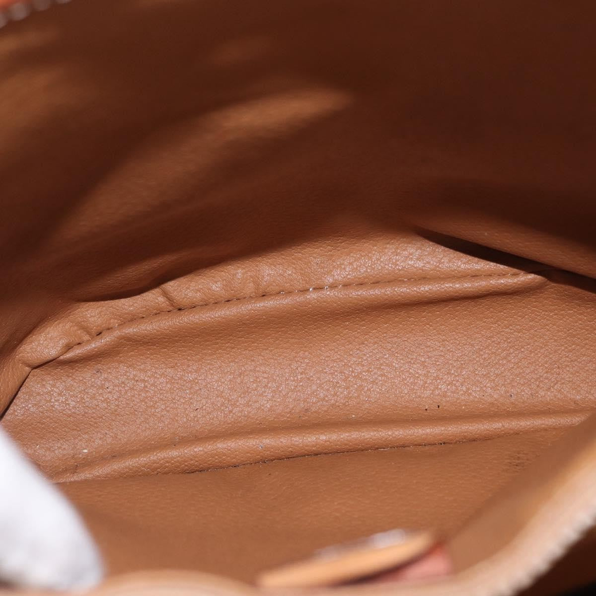 Celine Vintage Macadam Shopper Coated Canvas, Brown, Canvas, Tote Bag