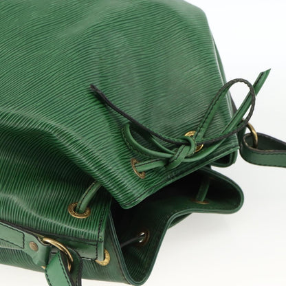 Louis Vuitton Noé Epi, Green, Leather, Shoulder Bag