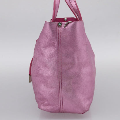 Tiffany & Co. Vintage Leather, Pink, Stainless Steel, Shoulder Bag