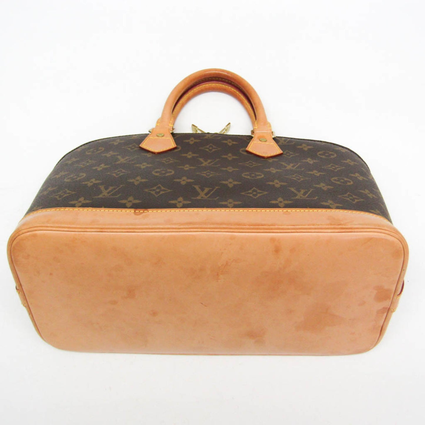 Louis Vuitton Alma Monogram Canvas, Brown, Canvas, Handbag