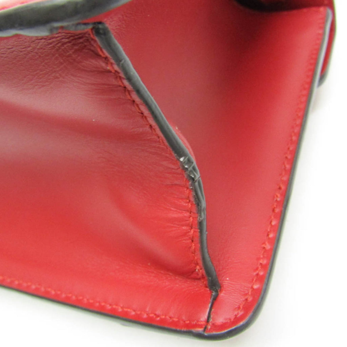 Gucci Sylvie Top Handle Leather, Red, Leather, Handbag