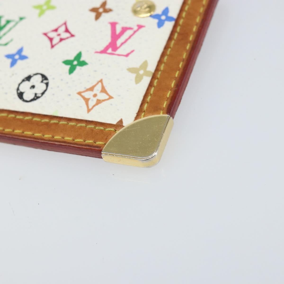 Louis Vuitton Pochette clés NM Monogram Multicolor Canvas, White, Canvas, Wallet
