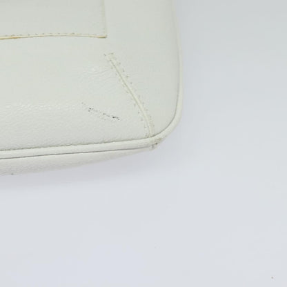 Bvlgari Vintage Leather, White, Leather, Shoulder Bag