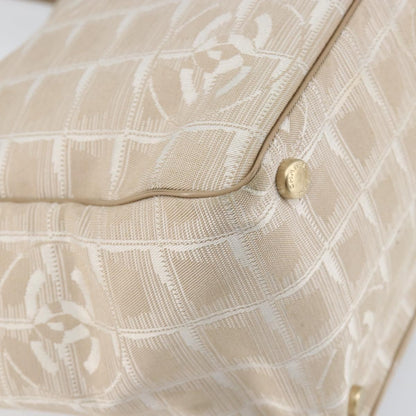 Chanel Travel Line Nylon, Beige, Nylon, Tote Bag