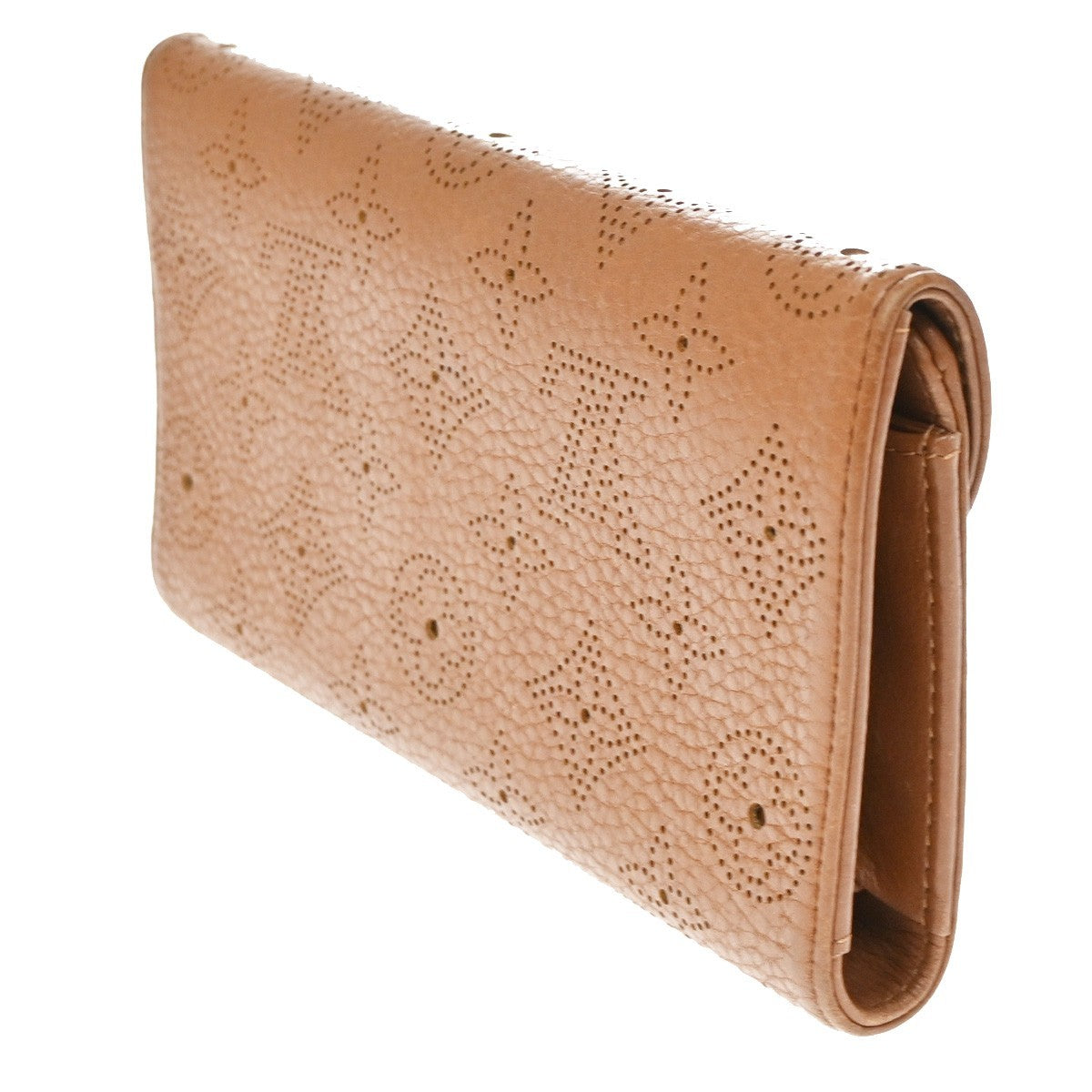 Louis Vuitton Amelia Mahina Leather, Brown, Leather, Wallet