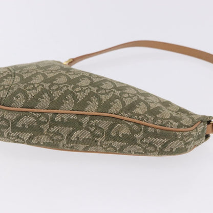 Christian Dior Saddle Canvas, Khaki, Canvas, Handbag