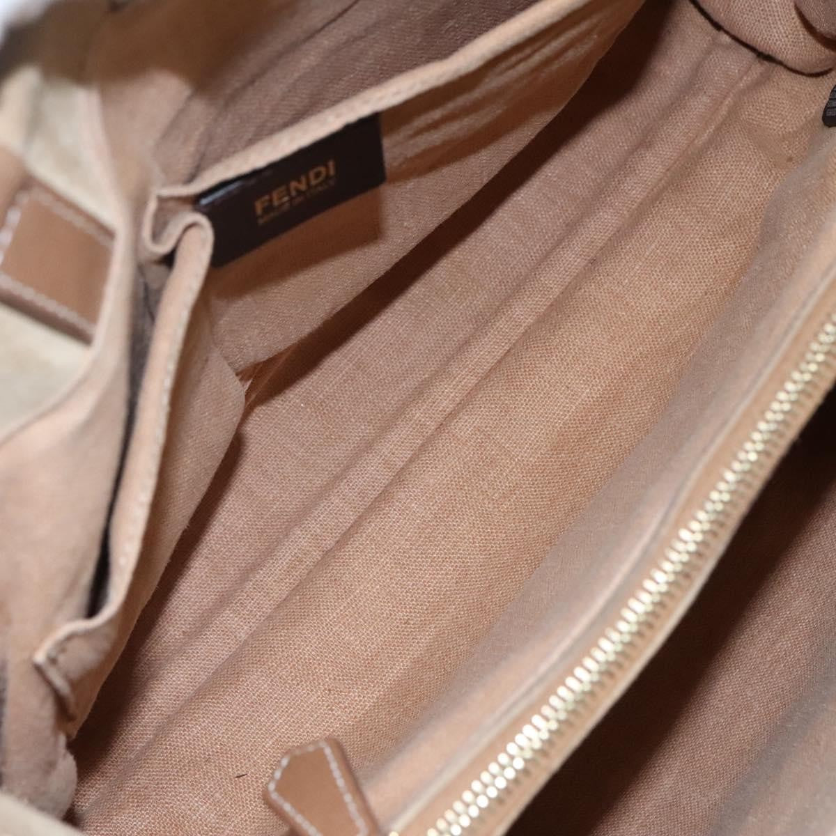 Fendi 2Jours Canvas, Beige, Canvas, Tote Bag