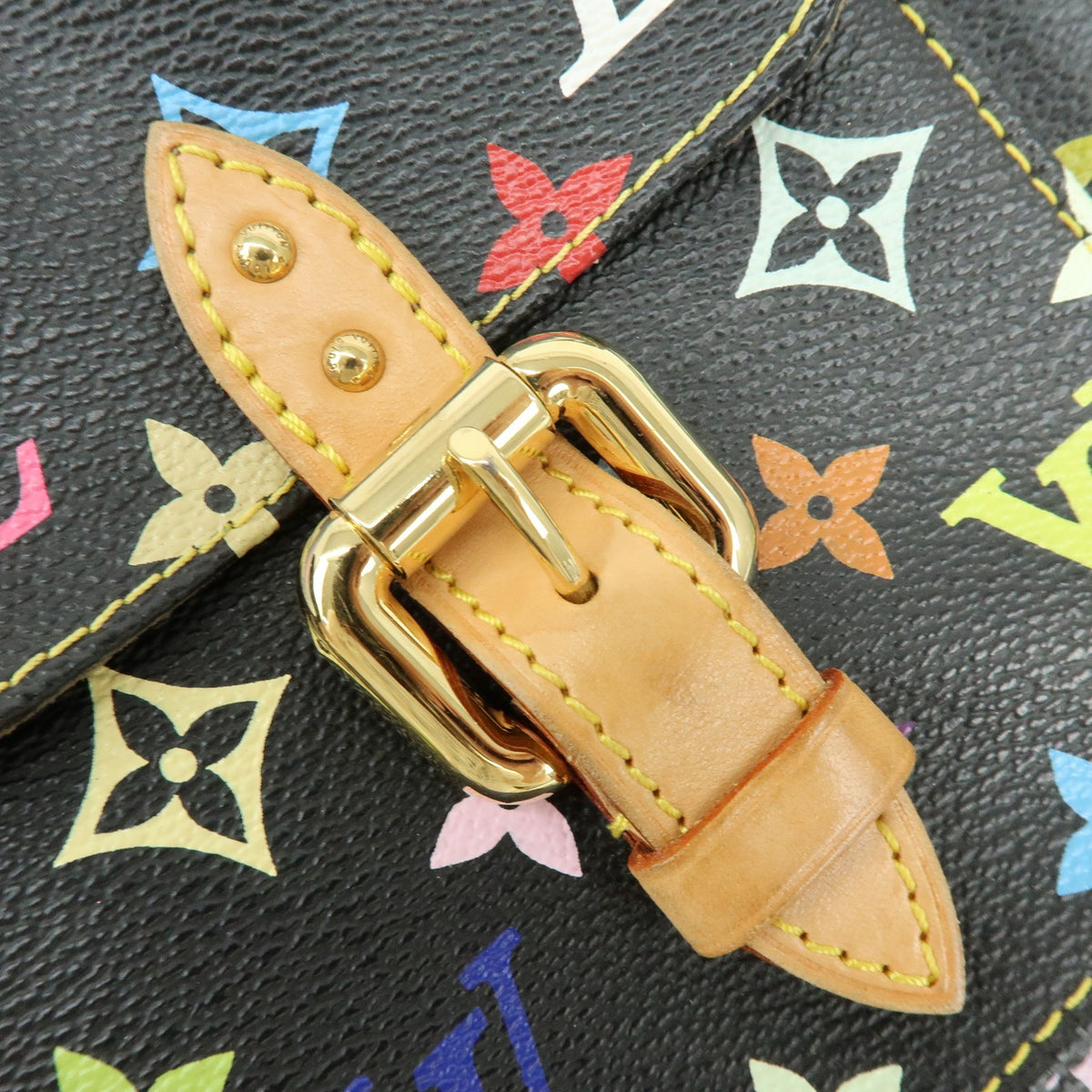 Louis Vuitton Lodge Monogram Multicolor, Black, Canvas, Handbag