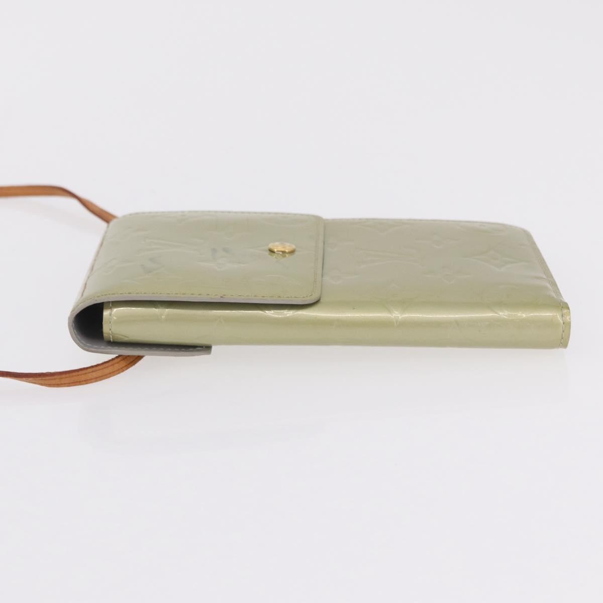 Louis Vuitton Walker Monogram Vernis, Gray, Patent Leather, Wallet