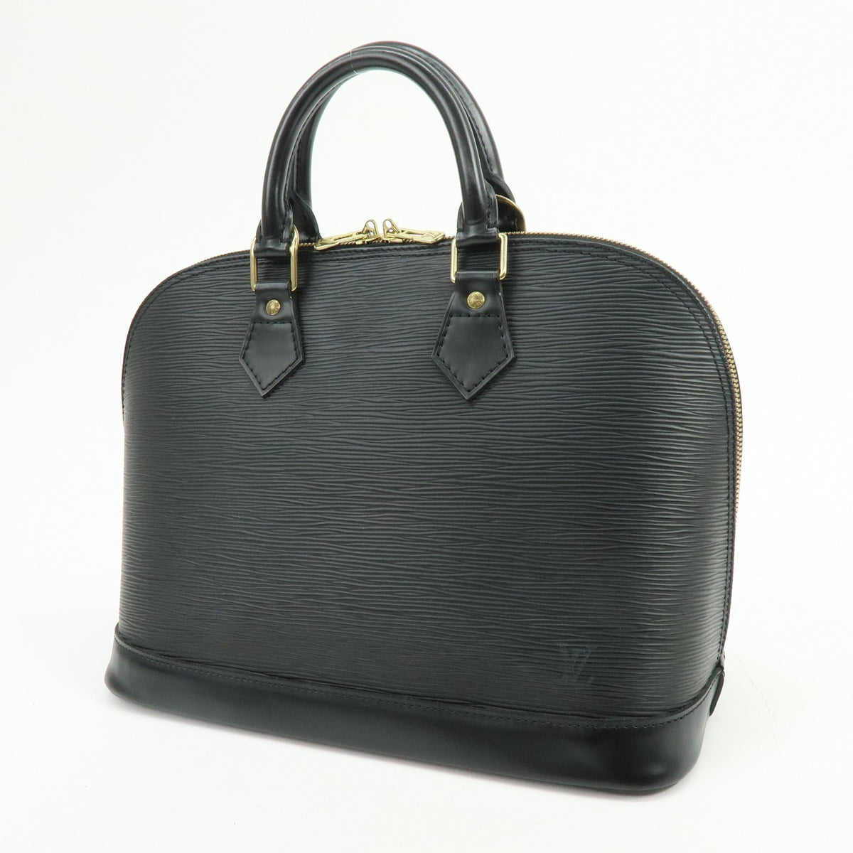 Louis Vuitton Vintage Alma Epi Leather, Black, Leather, Handbag