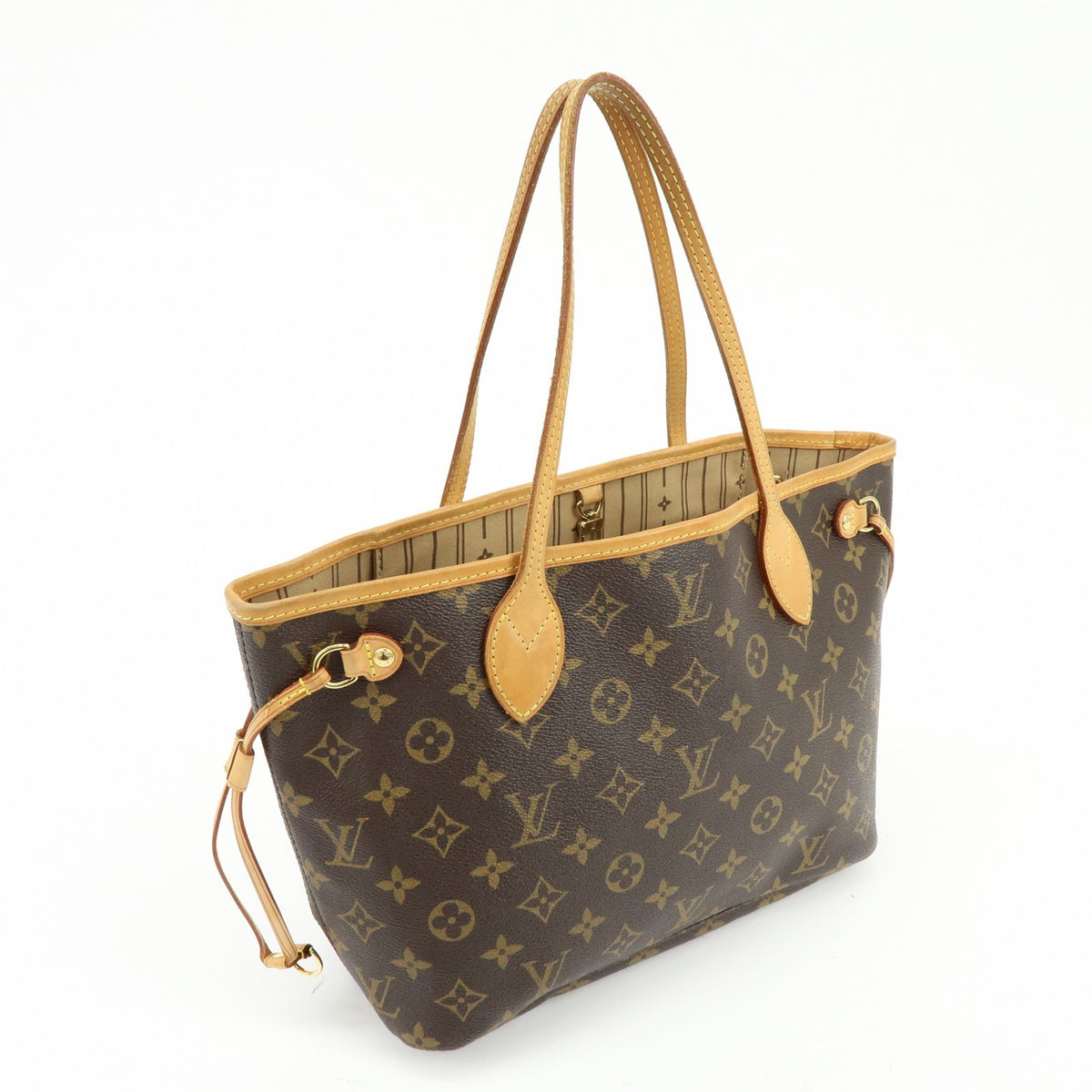 Louis Vuitton Neverfull Monogram Canvas, Brown, Canvas, Tote Bag