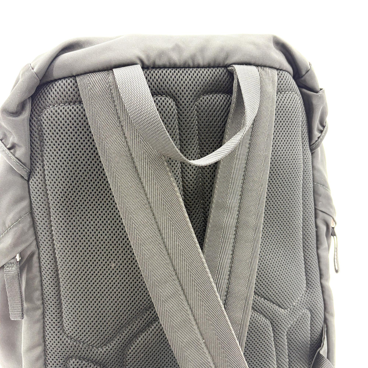 Prada Double Buckle Top Handle Tessuto, Black, Nylon, Backpack