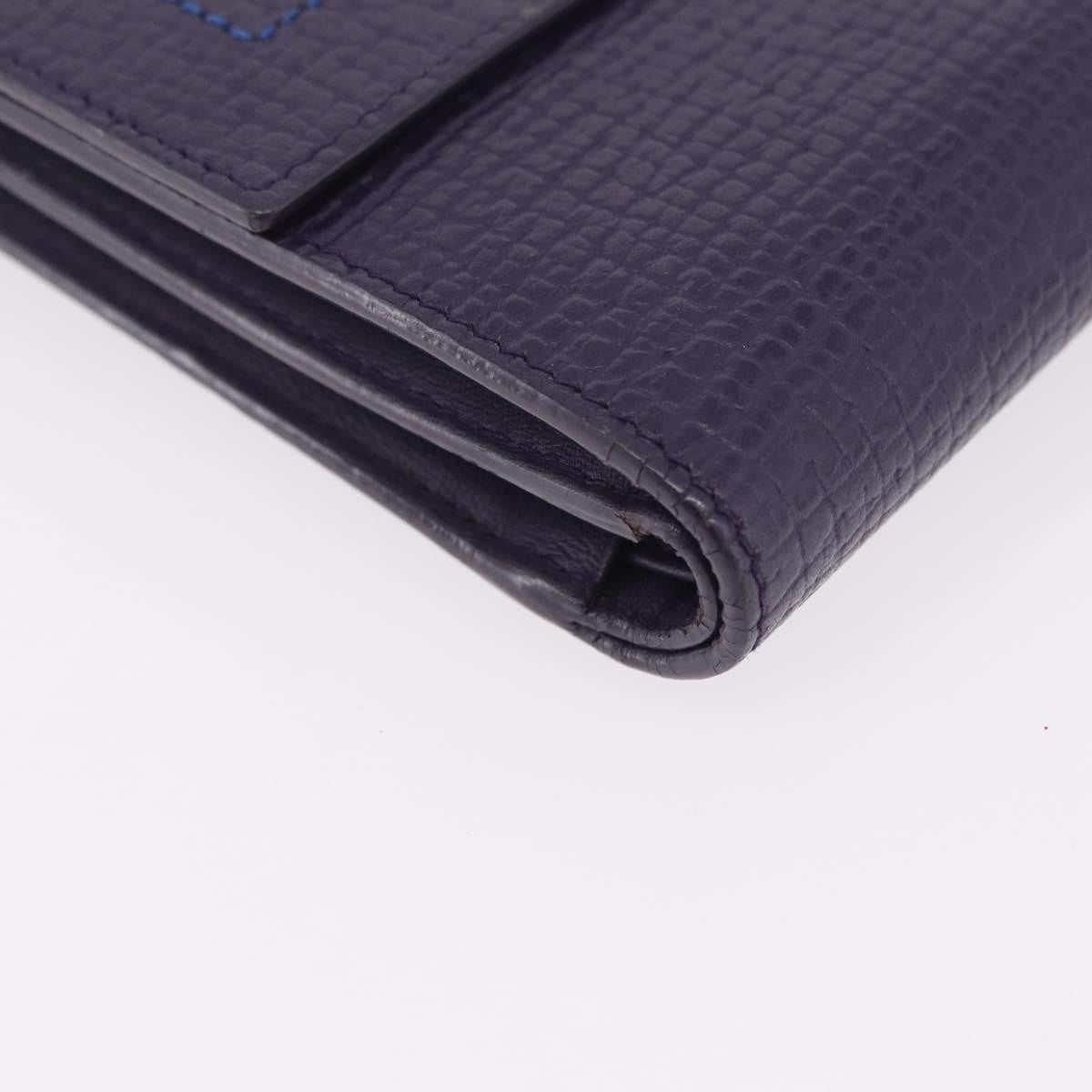 Loewe Anagram Trifold Flap Leather, Purple, Leather, Wallet